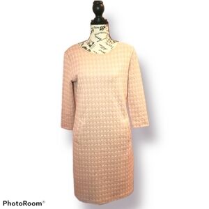 Tyler Boe Pink Houndstooth Dress